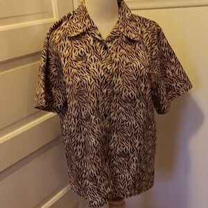 Claudia Richard zebra strip 12 shirt